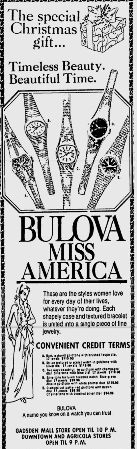 Bulova Miss America watch