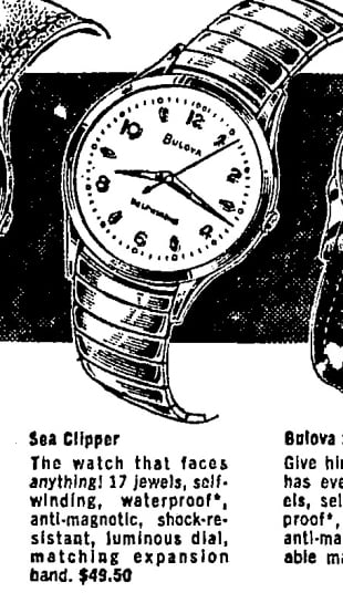 1955 Bulova Sea Clipper