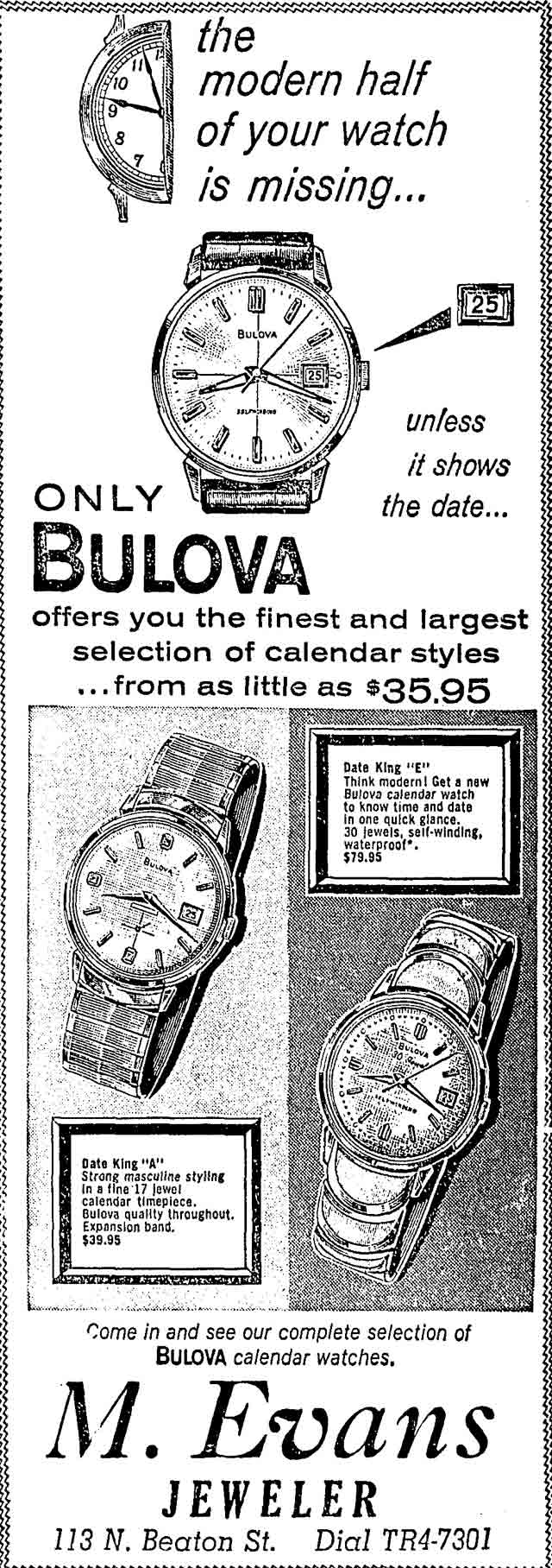 1967 Bulova Date King