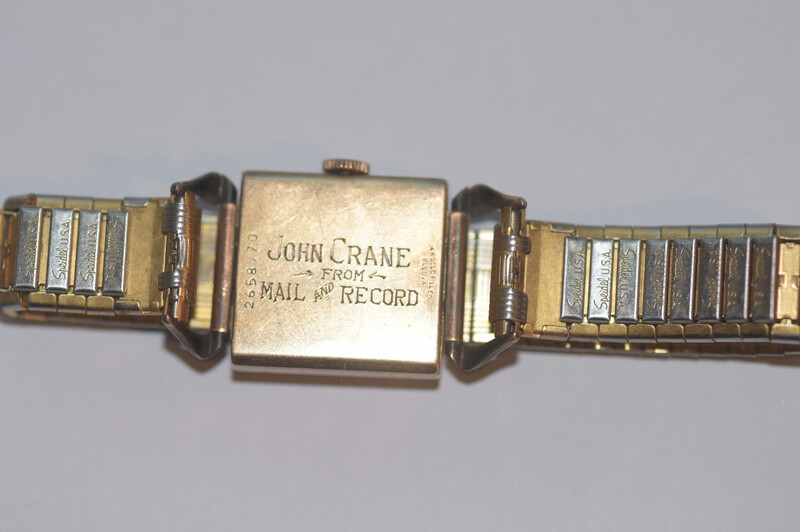 BAck of watch with engraving