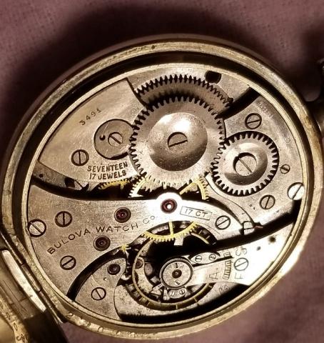 1926 Bulova Pocket Watch Movement