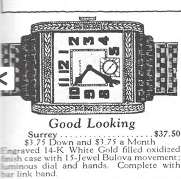 1928 Bulova Surrey 7-26-22 Ad