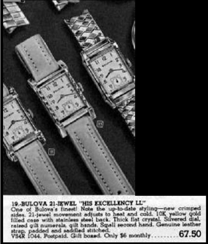 1949 Bulova His Excellency “LL” ad