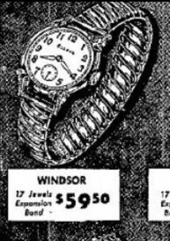 1950 Bulova Windsor ad