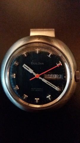 1970 Bulova Swiss Watch Golden Clipper