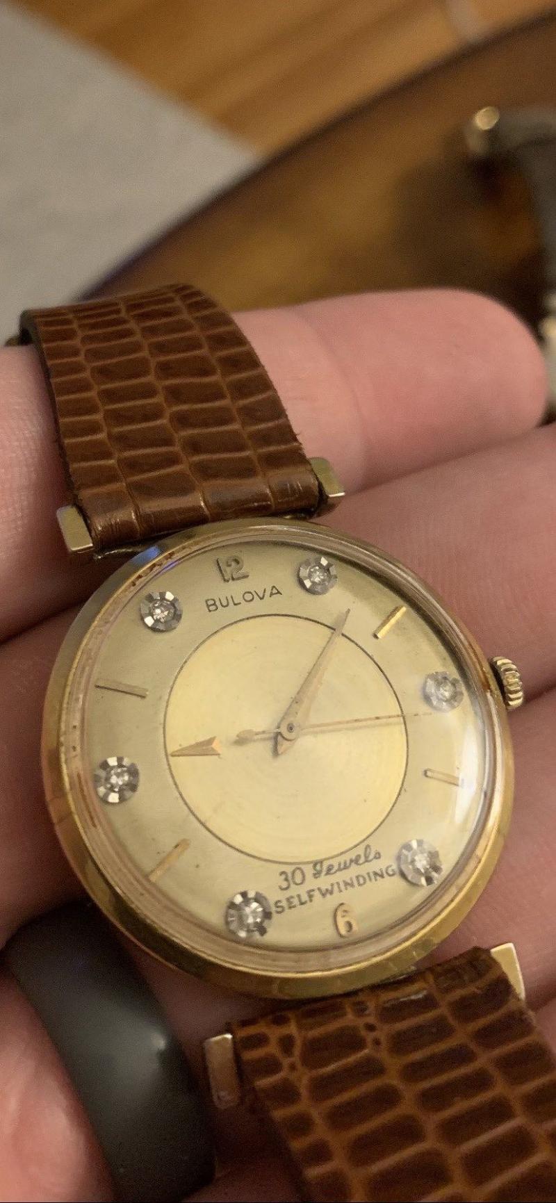 Mystery dial with diamonds