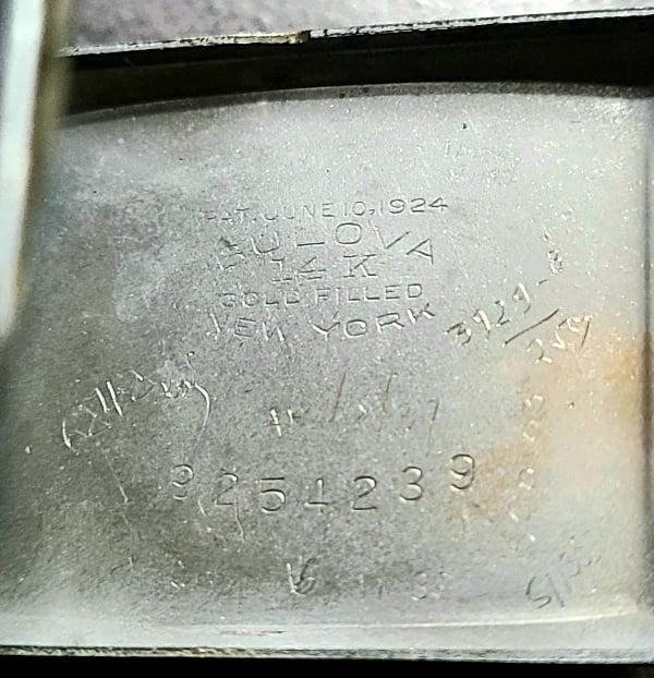 1929 Bulova Mens 12-27-20 Inside Case