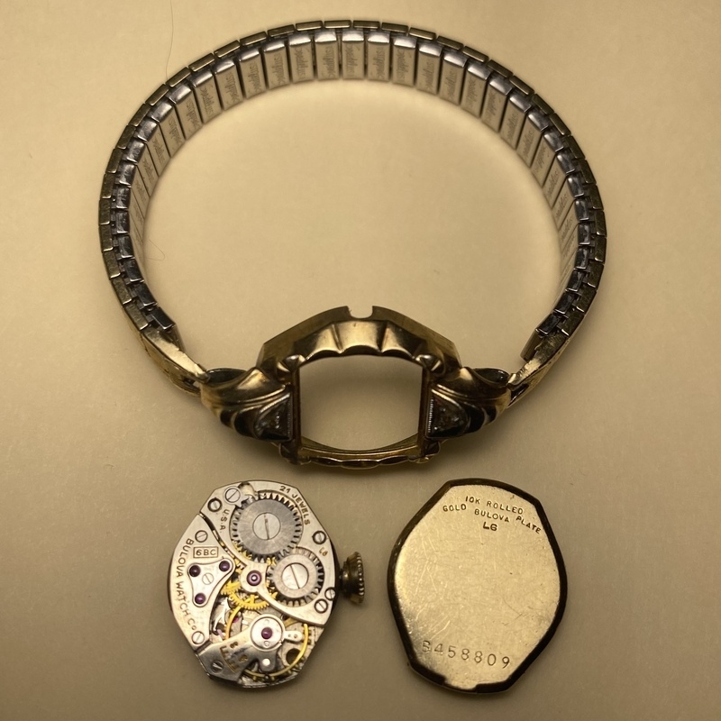 Disassembled watch