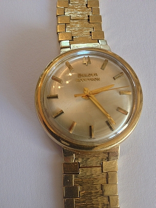 Bulova 18K gold watch