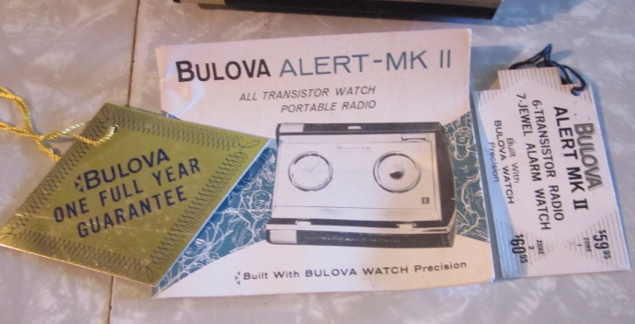 Bulova Alert-Mark II Transistor Watch Radio
