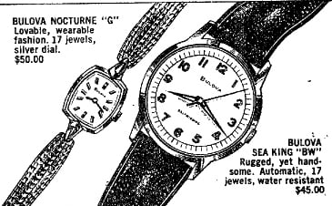 Bulova Watch advert