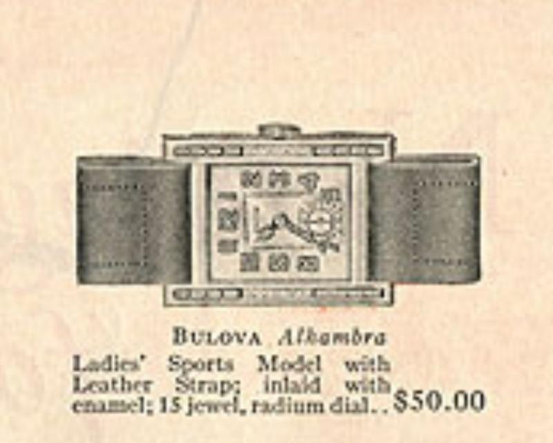 1927 Bulova Alhambra Ad
