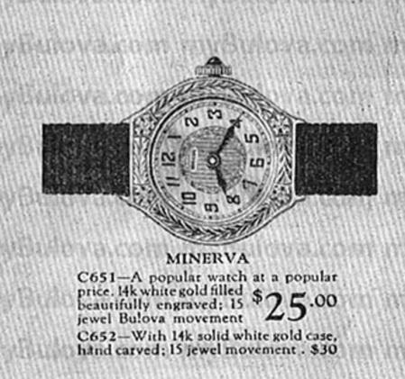 Bulova Ad  "1927 Minerva"?