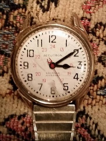 1970 Accutron RR Approved Bulova watch front